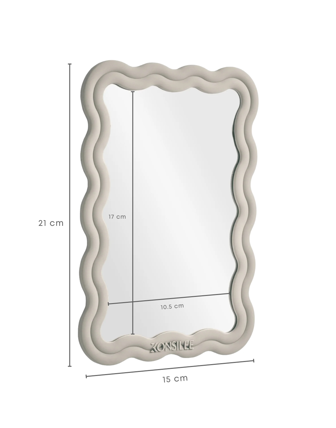 Dimensions for the Khloe Shower Mirror